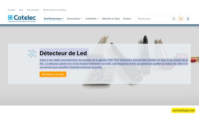 Détecteurs de Leds - Finn Test Electronics