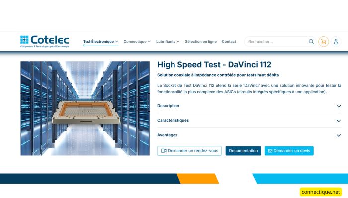 Sockets de test Da Vinci 112