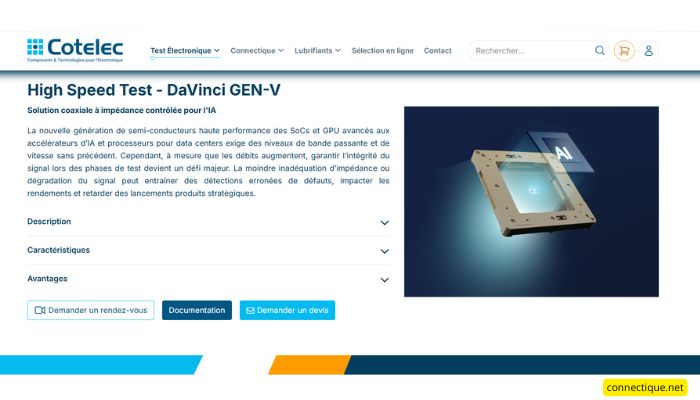 Sockets de test Da Vinci